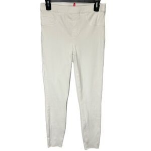 Spanx Women's White Jeanish Ankle Leggings Skinny Legs Tommy Control Sz Medium